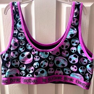Torrid Disney Nightmare Before Christmas Scoop Neck Bralette Size 3